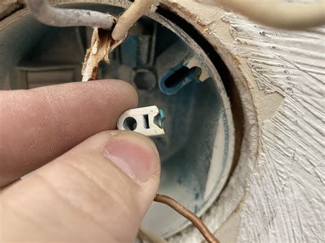 ceiling fan electrical box broke|ceiling electrical box repair.